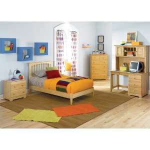 Atlantic Furniture Brooklyn Simple Platform Youth Bed   Open Footrail 