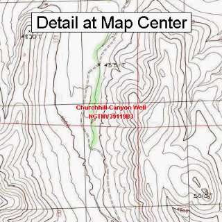   Quadrangle Map   Churchhill Canyon Well, Nevada (Folded/Waterproof