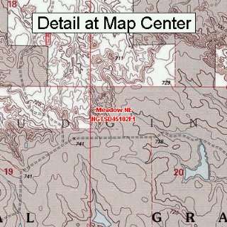   Map   Meadow NE, South Dakota (Folded/Waterproof)