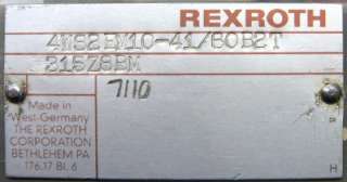 Rexroth 4WS2EM10 41/60B2T315Z8BM Servo Valve Rebuilt  