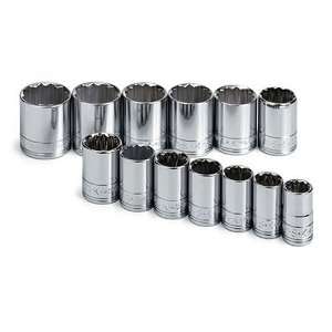  SK 1913 13 Piece 1/2 Inch Drive 12 Point 15 Millimeter to 