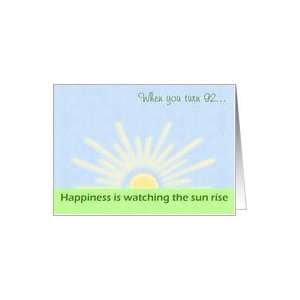    Birthday Happiness at 92  warm greeting  Card Toys & Games