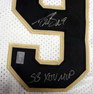 Drew Brees Autographed New Orleans Saints White Jersey SB XLIV MVP PSA 