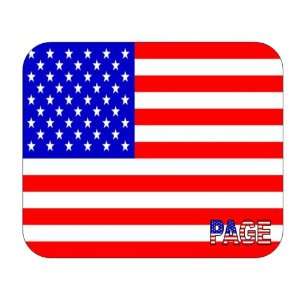  US Flag   Page, Arizona (AZ) Mouse Pad 