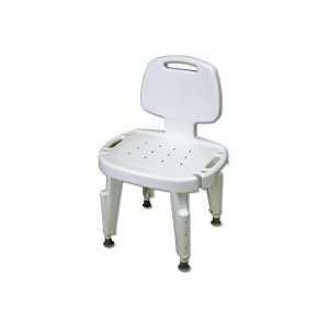  Adjustable Shower Seat with Back, No Arms