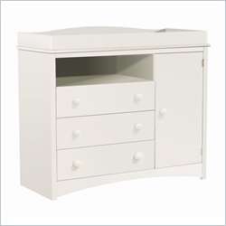 South Shore Andover Wood Baby White Changing Table 066311036046  
