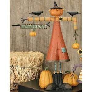  Williraye Scarecrow with Crows Figurine   Willy Pumpkin 