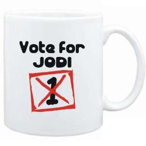  Mug White  Vote for Jodi  Female Names Sports 