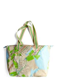   Your Map Bag   Multi, Green, Novelty Print, Casual, Tan, Blue, Travel