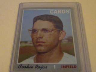 TOPPS 1970 PHILLIESCOOKIE ROJAS,CARD#569,DROPIN HOLDER  