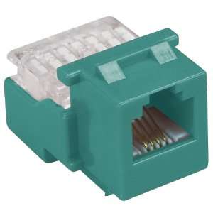  Allen Tel AT26 05 Category 3 Compact Jack Module, Green, 1 
