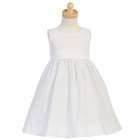 Lito Little Girls White Seersucker Stripe Easter Dress 6