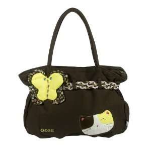   Butterfly] 100% Cotton Canvas Shoulder Bag / Swingpack / Travel Bag