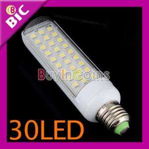 Energy Saving E27 6W 30 LED SMD Screw Spot Pure White Lamp Light Bulb 