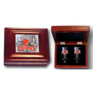  Cleveland Browns Collectors Gift Box with Two Flared Shooters 