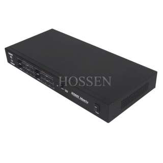 HDMI 4x4 Matrix Switch Video Splitter HDMI 1.3 Dolby HDCP HDTV 3D1080p 