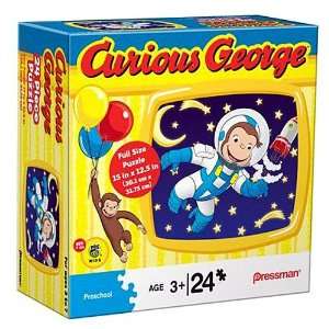    Curious George 24 Piece Puzzle [Monkey in Space] Toys & Games