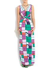 null (Multi Col) N and Willow Brightly Patterned Nodo Maxi Dress 