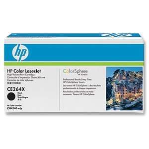  Hewlett Packard   HP CE264X Black Toner Cartridge 
