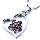Pugster Heart Purple February Birthstone Pendant Necklace