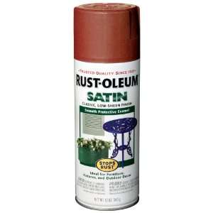  Rust Oleum 241251 Satin Enamels Spray, Cayenne Red, 12 