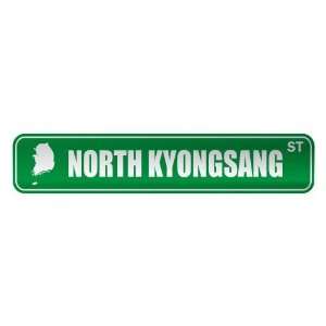   NORTH KYONGSANG ST  STREET SIGN CITY SOUTH KOREA