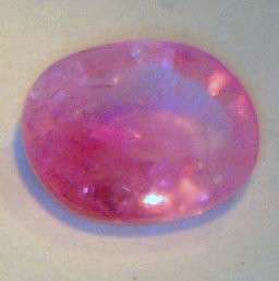 Enhanced Pink Sapphire / Ruby Faceted Natural Gemstone 8x6 Oval 1.37 