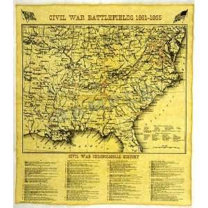  Civil War Battlefield Map