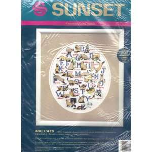  Sunset   ABC Cats   Counted Cross Stitch Kit #13553 