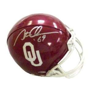  Steve Owens signed Oklahoma Sooners Replica Mini Helmet 
