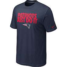 Nike New England Patriots Just Do It T Shirt   Team Color    