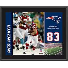 Mounted Memories New England Patriots Wes Welker 10.5 x 13 Sublimated 
