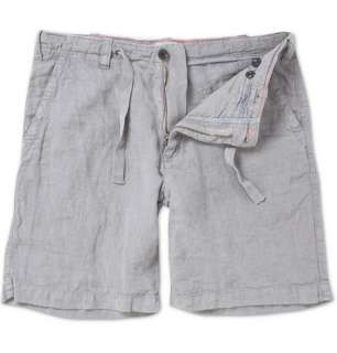  Clothing  Shorts  Casual  Washed Linen Drawstring 