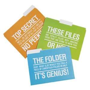 Office Humor File Folders   Invitations & Stationery & Home & Office 