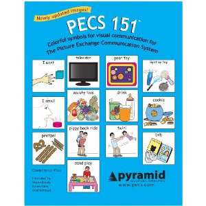 PECS 151 Cards 2 inch Symbols for Picture Exchange Communication 