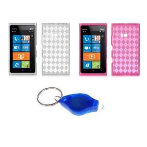  Nokia Lumia 900 (AT&T) Premium Combo 2 Pack   (Clear, Pink 
