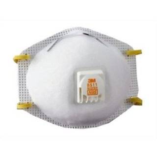 3M 8511 Particulate Sanding Respirator N95 with Valve, 10 Pack