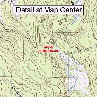   Quadrangle Map   Wesley, Maine (Folded/Waterproof)