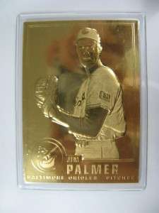 THE DANBURY MINT JIM PALMER 22K GOLD CARD ORIOLES HOF  