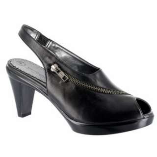 Womens Bella Vita Snappy Black Leather Shoes 