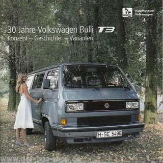 VW Bus T3   30 Jahre T3 Ausstellungs Begleitheft   NEU  