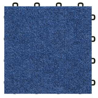 Handyman Modular Basement Carpet Tiles Blue USA MADE  