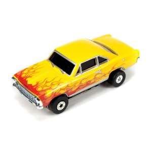  Thunderjet 500 R7 66 Chevy Nova SS Flames (Yellow) Toys & Games