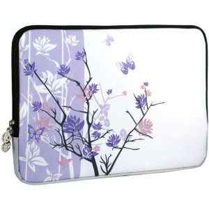 13 inch Purple Sparse Floral Laptop Notebook Sleeve Slip Case Bag for 