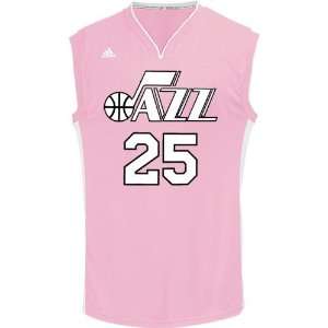 Al Jefferson Youth Replica Jersey   Utah Jazz Jerseys (Pink)  