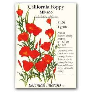  Poppy California Mikado Seed Patio, Lawn & Garden