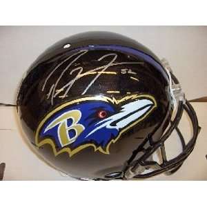  Ray Lewis Signed Baltimore Ravens Proline Helmet Sports 