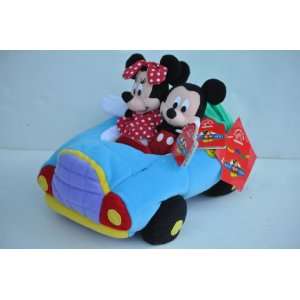   KIDS DISNEY/APPLAUSE PLUSH CAR WITH MICKEY AND MINNIE Toys & Games