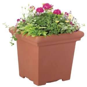  Myers itml akro Mils 15.5in. Clay Square Planters 