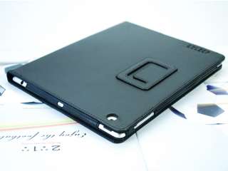 iPad 2 Leder Schutzhülle Schutztasche Tasche Schwarz  